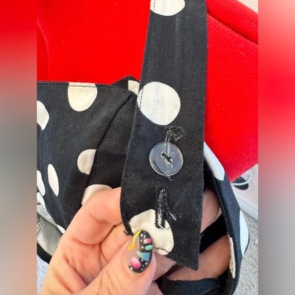 Poke a dot party dress, size medium. Retro style. - Picture 8 of 9